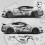 Ford Mustang year 2015 on side Stripes ADHESIVOS (Producto compatible)