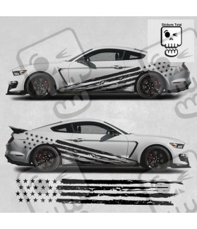 Ford Mustang year 2015 on side Stripes AUTOCOLLANT