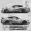 Ford Mustang year 2015 on side Stripes DECALS (Compatible Product)