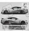 Ford Mustang year 2015 on side Stripes DECALS