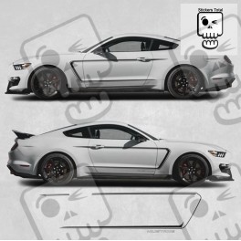 Ford Mustang year 2015 on side Stripes ADHESIVOS