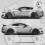Ford Mustang year 2015 on side Stripes ADHESIVOS (Producto compatible)