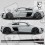 Audi R8 Stripes Stickers (Produto compatível)