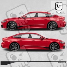 Audi A7 Quattro Side Stripes Adhesivo