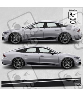Audi A7 Side Stripes Stickers (Compatible Product)