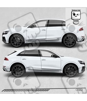 Audi Q8 Side Stripes Stickers (Compatible Product)