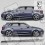 Audi A3 QUATTRO Stripes autocollant (Produit compatible)