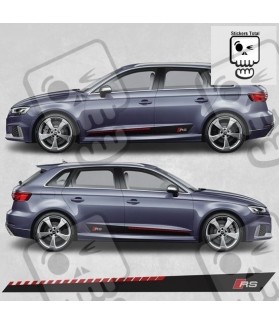 Audi A3 RS Side Stripes AUFKLEBER (Kompatibles Produkt)