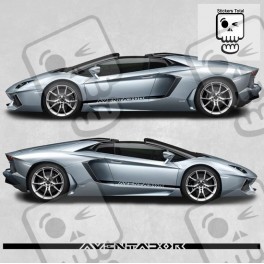 lamborghini Aventador side stripes AUTOCOLLANT
