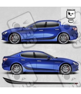Maserati Ghibli side Stripes AUTOCOLLANT (Produit compatible)