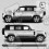 Defender 110 / 90 stripes AUTOCOLLANT (Produit compatible)