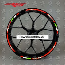 Aprilia RS Wheel decals stickers rim stripes 12 pcs. RS 50 125 250 Laminated rs250