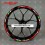 AUTOCOLLANT Aprilia RS Wheel rim stripes 12 pcs. RS 50 125 250 Laminated rs250 (Produit compatible)