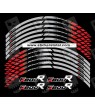 BMW F800R wheel decals stickers rim stripes Laminated f800 R Red Grey