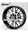 BMW F800R wheel decals stickers rim stripes Laminated f800 R Red Grey