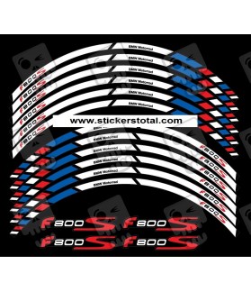 STICKERS BMW F-800S wheel rim stripes 12 pcs (Compatible Product)