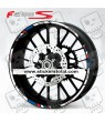 BMW F800S wheel decals stickers rim stripes 12 pcs. Laminated f800 S