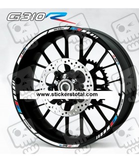 ADHESIVOS BMW G-310R MOTORSPORT wheel rim stripes 12 PCS (Producto compatible)