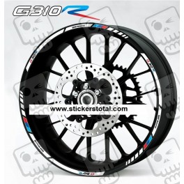 BMW G310R wheel decals stickers rim stripes 12 pcs. Laminated G310 R Motorsport