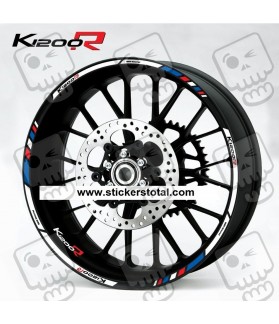 BMW K1200R wheel decals stickers rim stripes 12 pcs. Laminated K1200 R