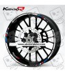 BMW K1200R wheel decals stickers rim stripes 12 pcs. Laminated K1200 R