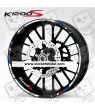 BMW K1200S wheel decals stickers rim stripes 12 pcs. Laminated K1200 S