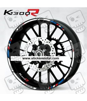 BMW K1300R wheel decals stickers rim stripes 12 pcs. Laminated K1300 R