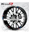 BMW K1300R wheel decals stickers rim stripes 12 pcs. Laminated K1300 R