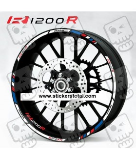 BMW R1200R wheel decals rim stickers stripes R1200 R Motorrad