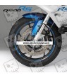 BMW R1200RS wheel decals rim stickers stripes 12+4 pcs. R1200 RS Blue