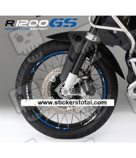 BMW R1200GS Adventure wheel decals stickers rim stripes r1200 GS 19'' 17'' Blue