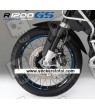 BMW R1200GS Adventure wheel decals stickers rim stripes r1200 GS 19'' 17'' Blue