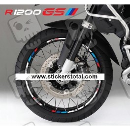 BMW R1200GS wheel decals stickers rim stripes r1200 GS 19'' 17'' Motorsport