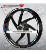 BMW S1000XR small Wheel decals rim stripes 8 pcs. r1000 xr Laminated