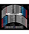 BMW S1000XR small Wheel decals rim stripes 8 pcs. r1000 xr Laminated