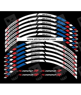 BMW S1000R wheel decals rim stripes 12 pcs. stickers Laminated S1000 R