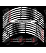 BMW S1000R wheel decals rim stripes 12 pcs. stickers Laminated S1000 R White