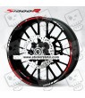 BMW S1000R wheel decals rim stripes 12 pcs. stickers Laminated S1000 R