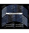 BMW S1000R wheel decals rim stripes 12 pcs. stickers Laminated S1000 R Blue