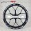 BMW Motorsport S1000RR wheel stickers decals rim stripes Hp4 s1000 RR (Producto compatible)
