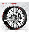 BMW S1000RR wheel decals rim stickers stripes 12 pcs. Laminated HP4