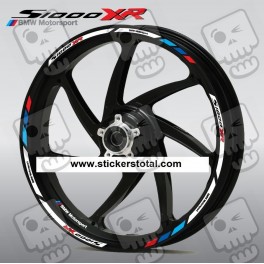 BMW Motorsport S1000XR wheel decals rim stickers stripes 12+4 pcs. S1000 XR
