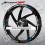 BMW Motorsport S1000XR wheel decals rim stickers stripes 12+4 pcs. S1000 XR (Produit compatible)