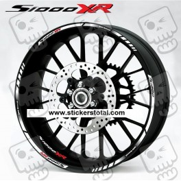 BMW S1000XR wheel decals stickers rim stripes 12 pcs. Laminated S1000 XR
