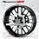 BMW S1000XR wheel decals stickers rim stripes 12 pcs. Laminated S1000 XR (Produto compatível)