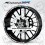 BMW S1000XR wheel decals stickers rim stripes 12 pcs. Laminated Motorsport (Produto compatível)