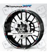BMW S1000XR wheel decals stickers rim stripes 12 pcs. Laminated Motorsport