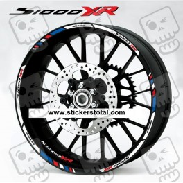 BMW S1000XR wheel decals stickers rim stripes 12 pcs. Laminated S1000 XR
