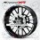 BMW S1000XR wheel decals stickers rim stripes 12 pcs. Laminated S1000 XR (Produto compatível)