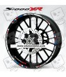 BMW S1000XR wheel decals stickers rim stripes 12 pcs. Laminated S1000 XR